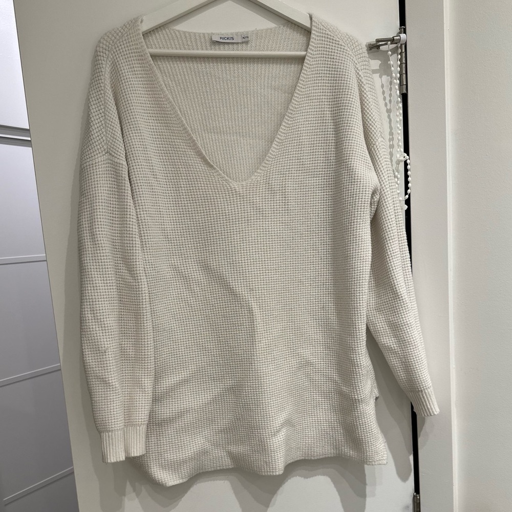 Ricki's white Knit Sweater Size XL